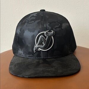 Black Camouflage New Jersey Devils Trucker Hat